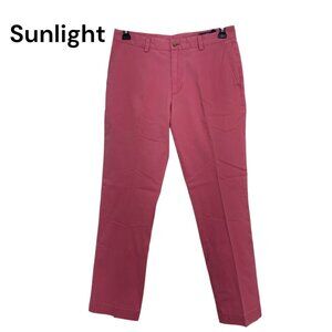 Vineyard Vines Mens Breaker Pants 32x30 Pink Cotton Blend Slim Fit Classic Style